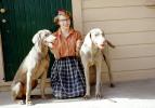 Rottweiler, Woman and her Dogs, 1950s, ADSV03P12_18