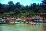 river, Village, water, jungle, boats, shore, harbor, Siberut Island, CADV01P07_11.0625