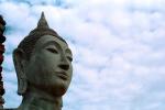 Buddha Head, Ears, Statue, Ayutthaya Historical Park, CAHV01P09_19.1525