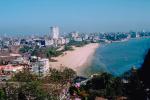 Chowpatty Beach, sand, skyline, Ocean, homes, Mumbai, CAIV01P13_13.3337