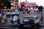 Cars, City Street Scene, Intersection, crowded, vespa, Mumbai, CAIV01P13_16C