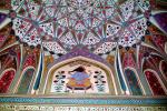 Tilework, cieling, elephant, Amber Palace, Jaipur, Rajasthan, CAIV03P10_17