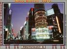Buildings, shops, highrise, night, nighttime, twilight, dusk, Ginza District, Tokyo, dawn, glitz, CAJV01P15_19