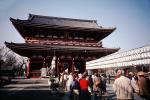 Asa Kusa Kannon Temple, pagoda, building, people, sacred, CAJV03P03_16