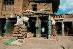 Store, Water, Burlap Bags, sack, jugs, boy, Araniko Highway, CANV01P07_12