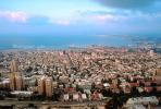 Harbor, port, skyline, buildings, cityscape, Mediterranean Sea, Haifa, CAZV01P06_12.0632