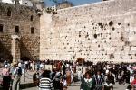 The Old City, Western Wall, Wailing Wall or Kotel, Jerusalem, Shore, buildings, hills, harbor, CAZV02P14_15