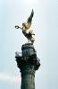 El Angle Statue, Paseo de la Reforma, Statue, Monument, Landmark, building, April 1974, 1970s, CBLV01P12_05