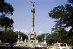 El Angle Statue, Paseo de la Reforma Boulevard, Monument to the Heroes of Independence, Monumento a los H?roes de Independencia, Statue, Landmark, March 1967, 1960s, CBLV01P13_16