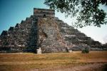 El Castillo, Pyramid, Chichen Itza, 1950s, CBMV01P04_03.0636