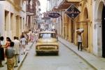 Casa Tovar, downtown, cars, buildings, city, shops, store signs, Ford Pickup Truck, Cartagena, 1950s, CBOV01P02_08B