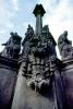 Baroque Prague Column, Statue of Mary with eight patron saints, by Ferdinand Maximilian Brokoff, 1725, Hradcany Square, Prague, CECV01P05_15