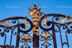 Ornate Gate, Wrought Iron, decorative, Hradcany Castle, Prague, CECV01P10_13.1516