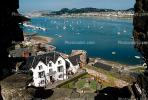 Home, House, Bay, Harbor, boats, castle, North Wales, CEEV03P15_05.1676
