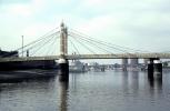 Albert Bridge, River Thames, Suspension Bridge, CEEV06P03_09