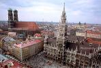 Marienplatz Clock Tower, Munich, Red Roofs, Rooftops, Cityscape, CEGV01P15_08.2588
