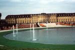 Pond, Fountain, Castle, Monrepos Lakeside Palace, Ludwigsburg, Baden-W?rttemberg, Stuttgart, CEGV05P09_01