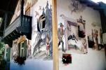 Little Red Riding Hood house, Home, House, Painting, Fairytale, Oberammergau, Bavaria, Garmisch-Partenkirchen, L?ftlmalerei, Wall Art, Luftlmalerei, wall-painting, CEGV06P10_11