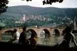 Karl Theodor Bridge, Alte Br?cke, Neckar River, Heidelberg Castle, Schloss, mountains, CEGV08P03_15