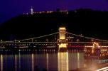 Szechenyi Chain Bridge, Chain Suspension Bridge, Danube River, Budapest, CEHV01P06_06.2591