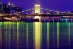 Szechenyi Chain Bridge, Chain Suspension Bridge, Danube River, Budapest, CEHV01P06_10.2591