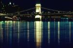 Szechenyi Chain Bridge, Chain Suspension Bridge, Danube River, Budapest, CEHV01P06_12