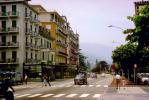 Stresa, cars, automobiles, vehicles, street, buildings, 1950s, CEIV01P03_01.2591
