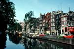 Waterway, Canal, Homes, Houses, Water, Reflection, Amsterdam, CENV02P01_18