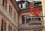 Ruden Restaurant, Dragon, Dog, Signage, Gargoyle, Zurich, Switzerland, CESV02P15_19.1720