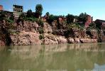 Kura River, cliff, homes, houses, buildings, Tbilisi, CGGV01P03_11.1721
