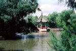 Pagoda, lake, trees, Summer Palace, CHBV01P10_02