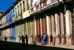 Colorful Buildings, Sidewalk, Old Havana building, CICV01P06_19