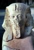 Pharaoh Statue, Face, Stone, Karnak, Luxor, Egypt, CJEV01P13_09