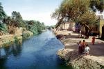 Aqueduct, Water, Irrigation, Nile River Valley, Trees, water, kids, children, CJEV02P11_09