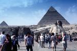 Sphinx, landmark, Giza, Great Pyramid of Cheops, CJEV02P14_17