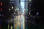 Rain, rainy, street, traffic lights, cars, building, automobiles, vehicles, CLCV06P14_12