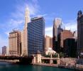 Chicago River, Mather Tower, State Street Bridge, skyline, CLCV11P01_02