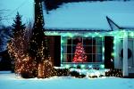 Home, House, Snow, Cold, Warren, night, nighttime, decorated, lights, CLMV01P02_15
