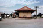 Train Station, depot, building, Abilene, Kansas, 1950s, CMKV01P11_04