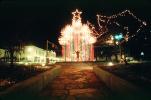 night, nightime, decorated buildings, star, lights, Hot Springs, Garland County, CMRV01P04_08