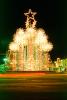 night, nightime, decorated buildings, star, lights, Hot Springs, Garland County, CMRV01P04_12