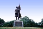 Civil War, President Jefferson Davis Portrait Statue, Vicksburg National Military Park, Mississippi, CMSV01P09_16