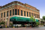 brick building, downtown, awning, CNCD03_085