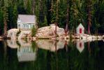 Cottage at a Reflecting Lake, Cottagecore, CNCV03P05_15.1732