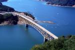 Rockpile Road Bridge, Lake Sonoma, Sonoma County, Deck truss bridge, CNCV07P10_19