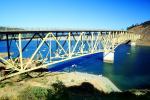 Rockpile Road Bridge, Lake Sonoma, Sonoma County, Deck truss bridge, CNCV07P11_03
