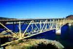 Rockpile Road Bridge, Lake Sonoma, Sonoma County, Deck truss bridge, CNCV07P11_04