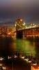 Brooklyn Bridge over the East River, Night, CNYD01_290
