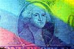Rainbow Colors, George Washington, Dollar Bill, Money, Manhattan, 26 November 1989, CNYV03P04_07