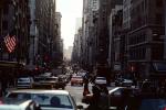 Cars, traffic, Buildings, Canyons of Manhattan, automobile, vehicles, 30 November 1989, CNYV04P01_11